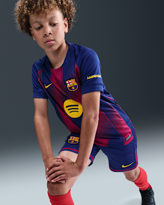 NIKE公式】FCバルセロナ 2025/26 スタジアム ホーム ジュニア ナイキ